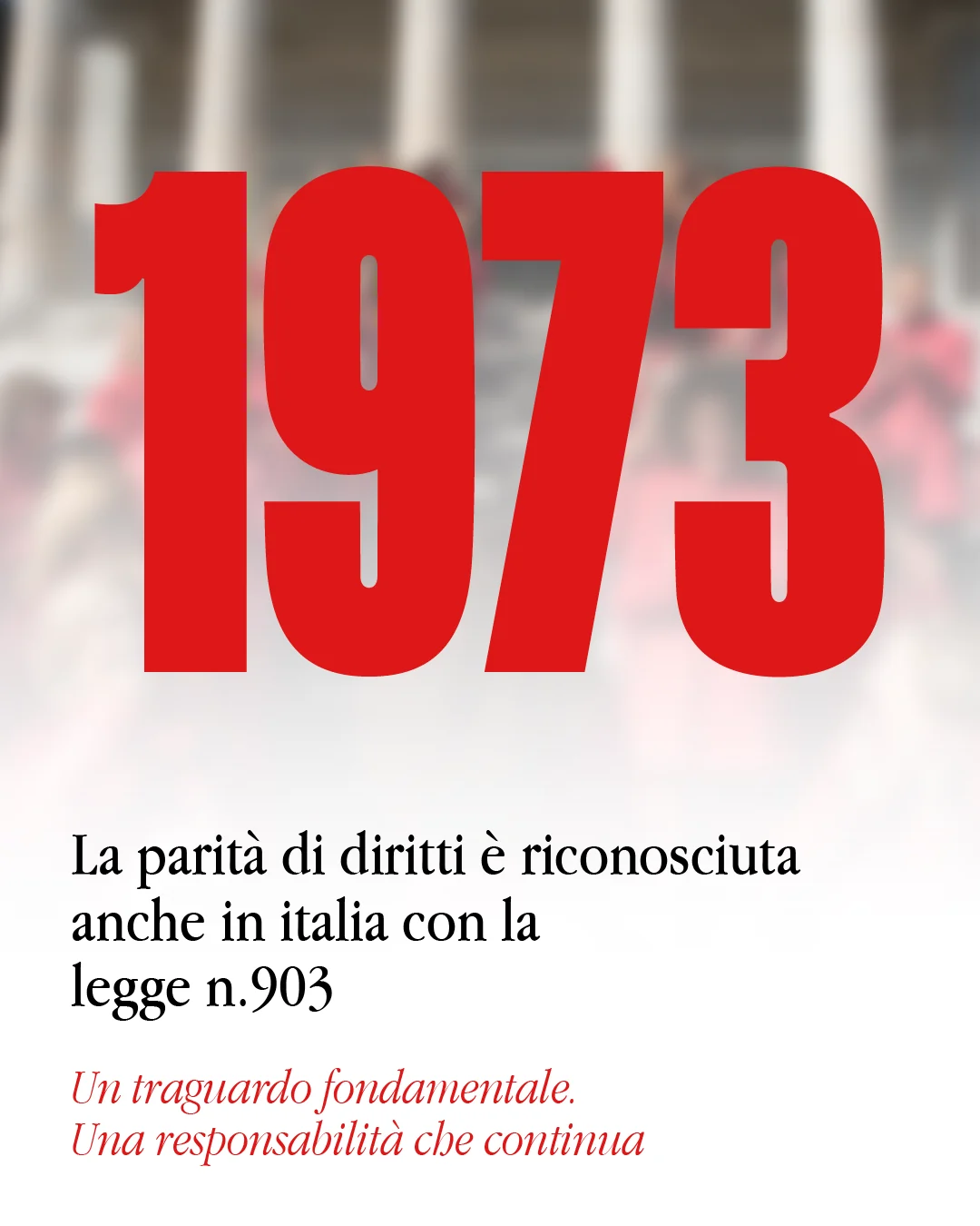 100 donne vestite di rosso — 1973, la legge 903