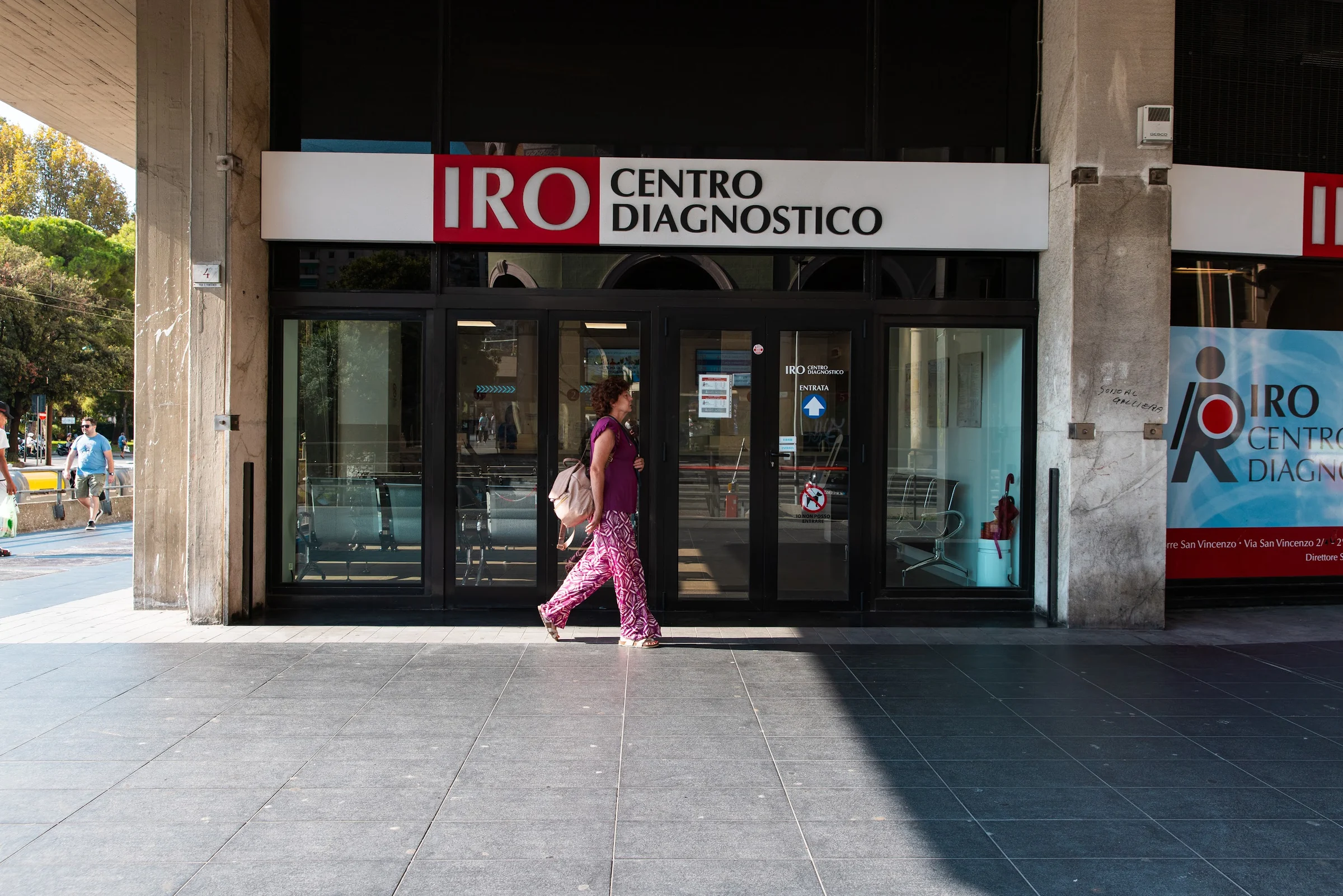 IRO Centro Diagnostico — l’ingresso del centro