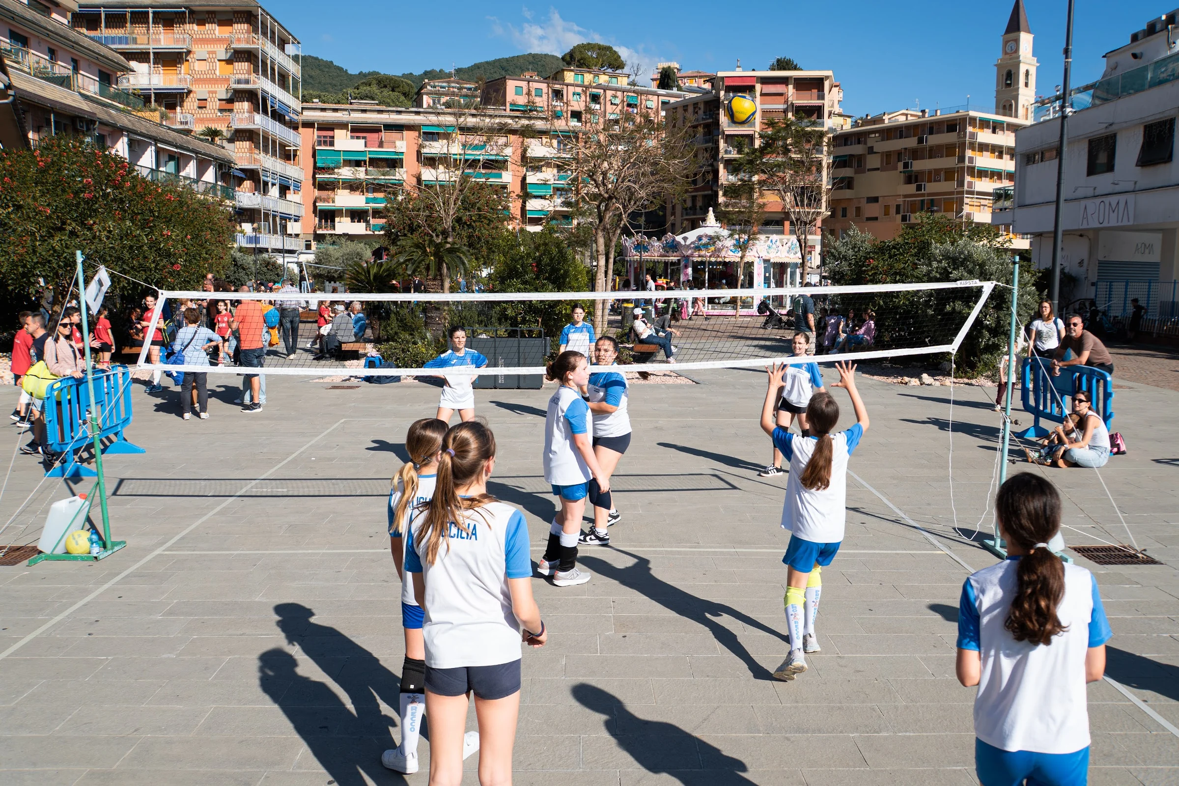 Pro Recco — il campo in piazza