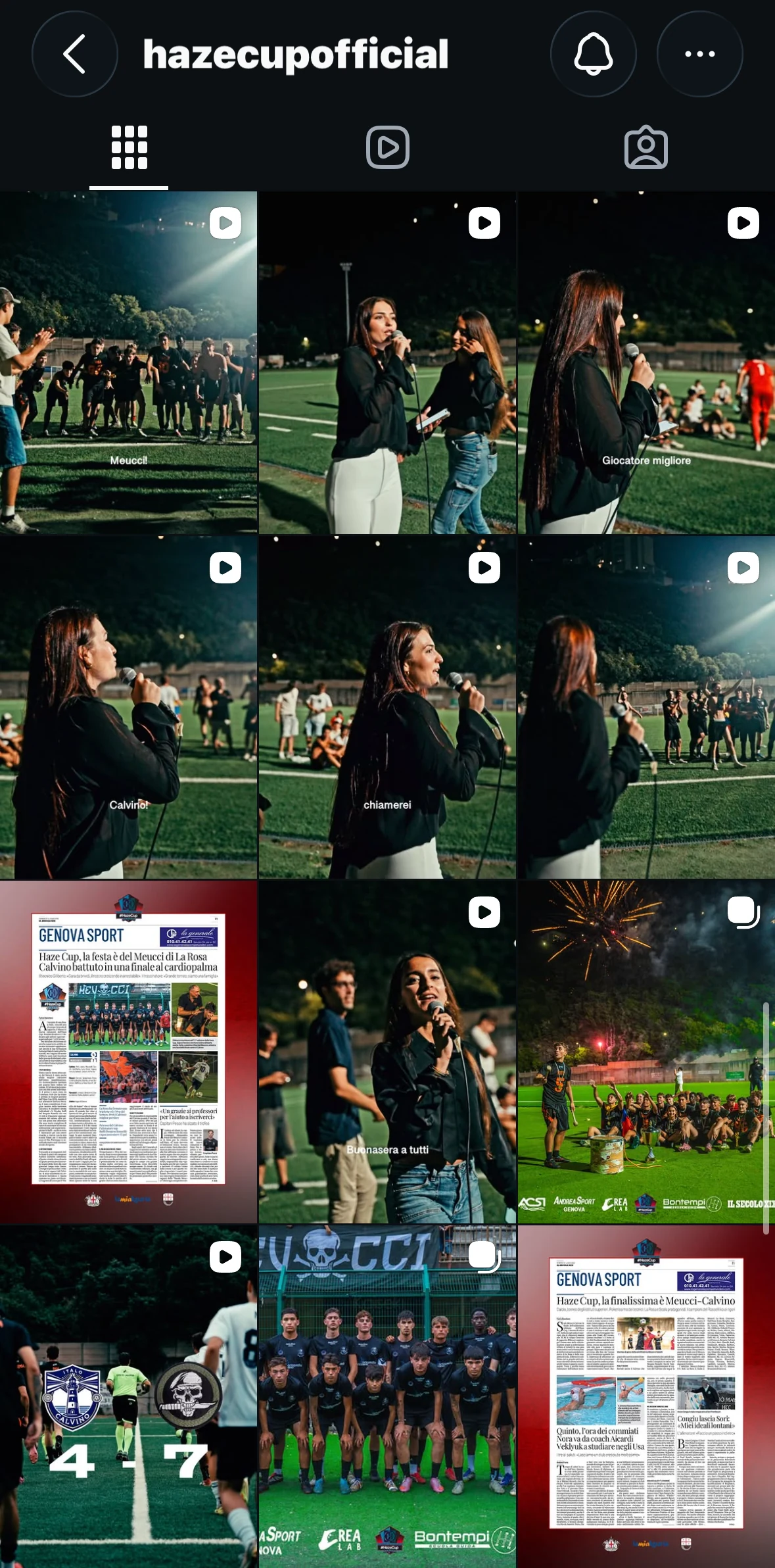 Il feed Instagram di @hazecupofficial